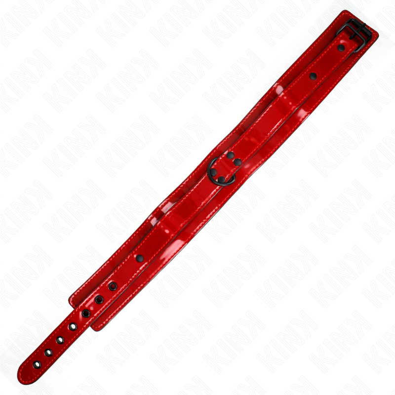 Collana regolabile KINK in vino rosso, lunghezza 37,5-49,5 cm, con dettagli in metallo, stile elegante e versatile.