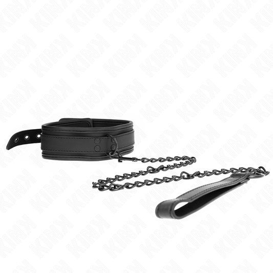 Collare bondage in neoprene KINK con cintura regolabile da 78 cm, modello 1, misura 37,5 x 49,5 cm, design resistente e confortevole.