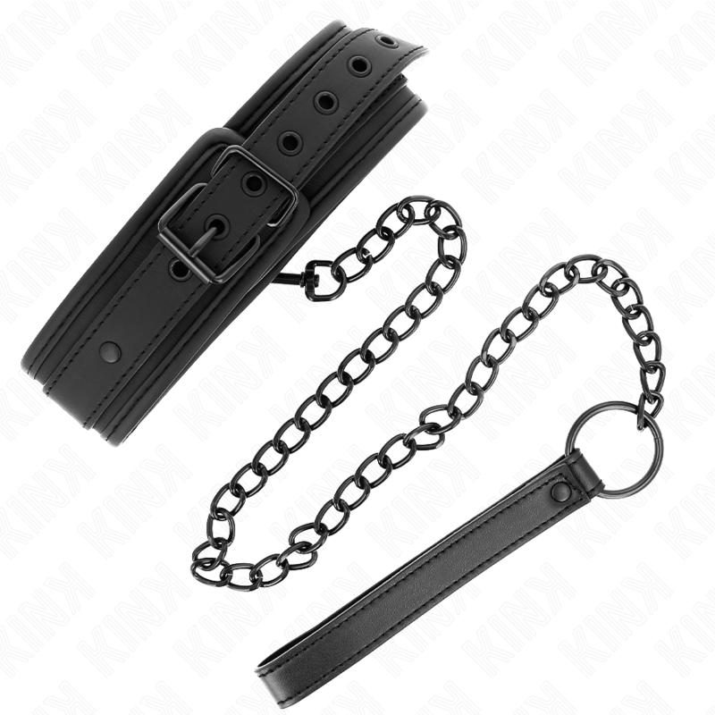 Collare bondage in neoprene modello 1 con cintura regolabile da 78 cm, dimensioni 37,5 x 49,5 cm, marca KINK COLLAR & GAG.