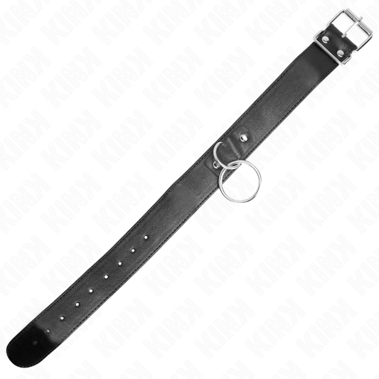 Collare KINK modello base con guinzaglio regolabile da 36 a 43 cm, in stile semplice e funzionale.