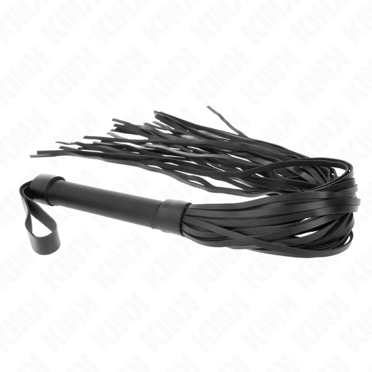 Frusta in pelle di pecora KINK Impact & Touch lunga 60 cm, con impugnatura ergonomica e dettagli in pelle di alta qualità.