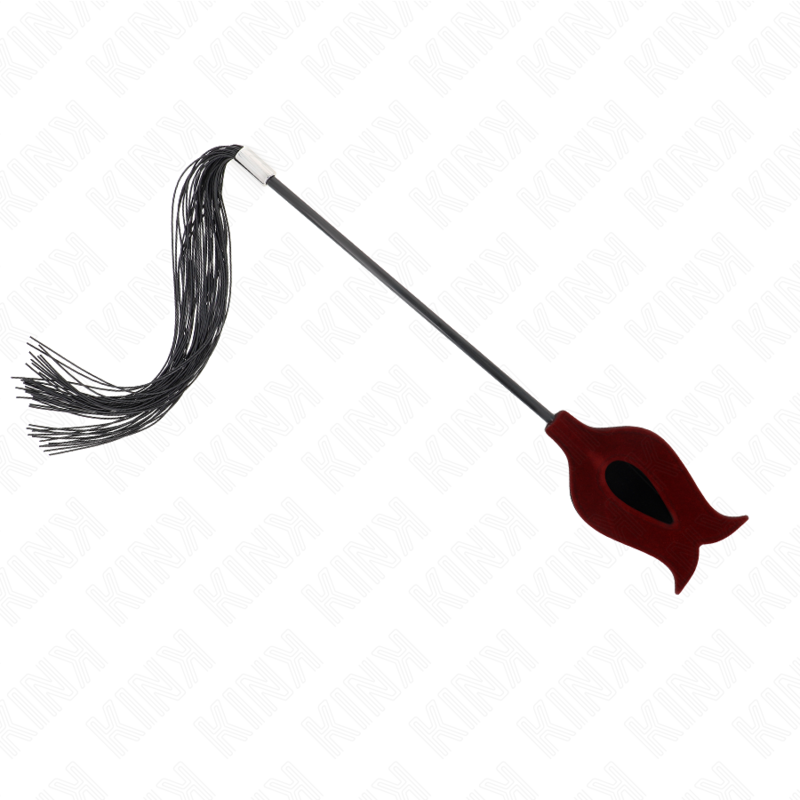 Frustino in silicone rosa KINK Impact & Touch, lunghezza 45 cm, con impugnatura ergonomica e superficie liscia.