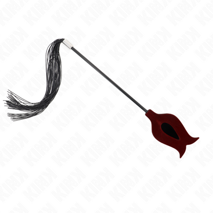 Frustino in silicone rosa KINK Impact & Touch, lunghezza 45 cm, con impugnatura ergonomica e superficie liscia.
