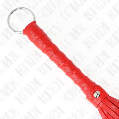 Frusta rossa KINK Mini semplice lunga 28 cm, realizzata da KINK IMPACT & TOUCH, con impugnatura e superficie liscia.