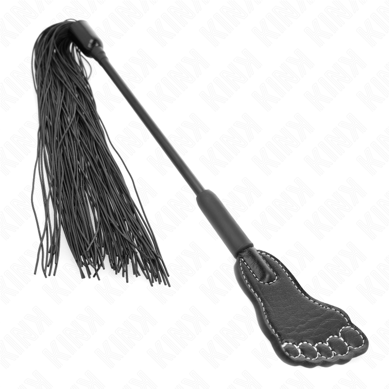 Pagaia a piede KINK Impact & Touch con frusta in nappa lunga 31 cm, dettagli realistici e materiali di alta qualità.