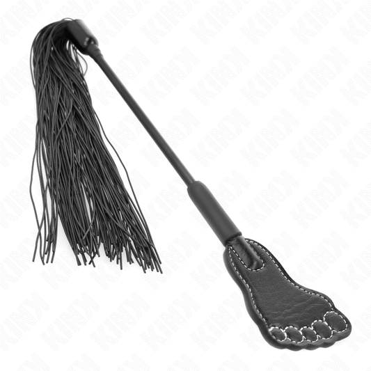 Pagaia a piede KINK Impact & Touch con frusta in nappa lunga 31 cm, dettagli realistici e materiali di alta qualità.
