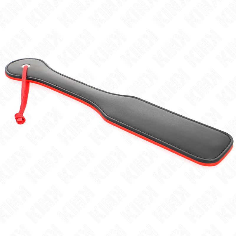 Palette KINK con due facce rosso e nero, dimensioni 32x6 cm, in plastica resistente, con dettagli realistici e texture visibile.