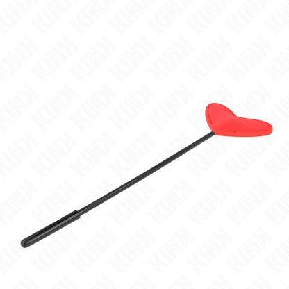 Palette a forma di cuore rosso KINK Impact & Touch, 33x10 cm, con superficie liscia e design decorativo elegante.