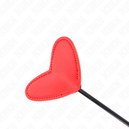 Palette a forma di cuore rossa KINK IMPACT & TOUCH, 33x10 cm, decorativa e colorata, con superficie liscia e brillante.