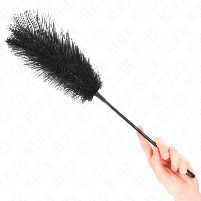 Piume di struzzo KINK Impact & Touch lunghezza 19 cm, morbide e leggere, ideali per solletico e stimolazione sensoriale.