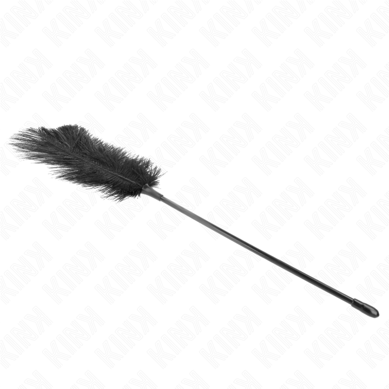 Piume di struzzo KINK Impact & Touch, lunga 19 cm, ideale per solletico e giochi sensoriali, morbide e leggere in dettaglio.