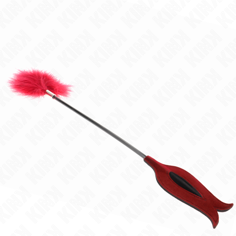 Piume sollecitanti KINK Impact & Touch con pagaia a forma di rosa di 8 cm, dettagli morbidi e decorativi.