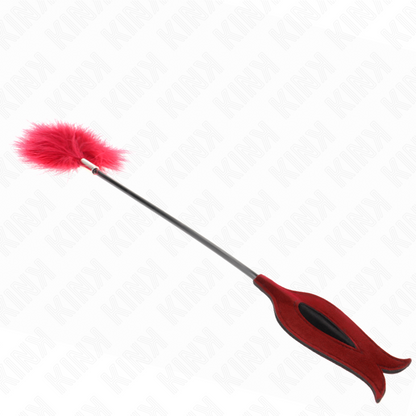 Piume sollecitanti KINK Impact & Touch con pagaia a forma di rosa di 8 cm, dettagli morbidi e decorativi.