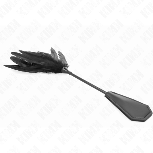 Piume solletico KINK Impact & Touch con volant, lunga 48 cm, morbide e decorative, ideale per giochi sensoriali.
