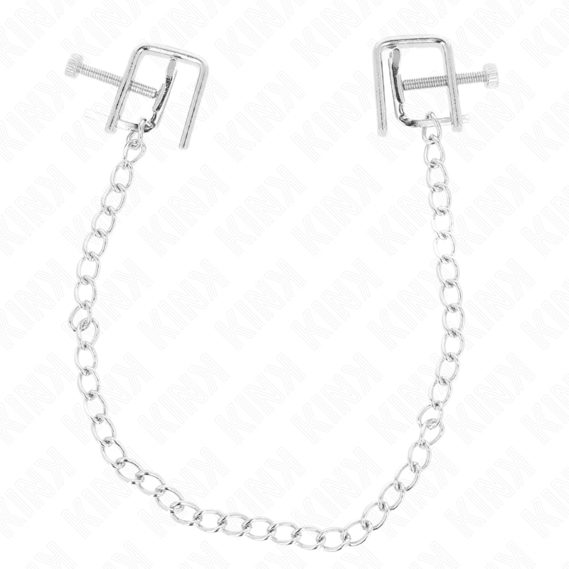 Morso per capezzoli KINK NIPPLE GRIP a catena di 30 cm, in metallo, con dettagli e finiture robuste