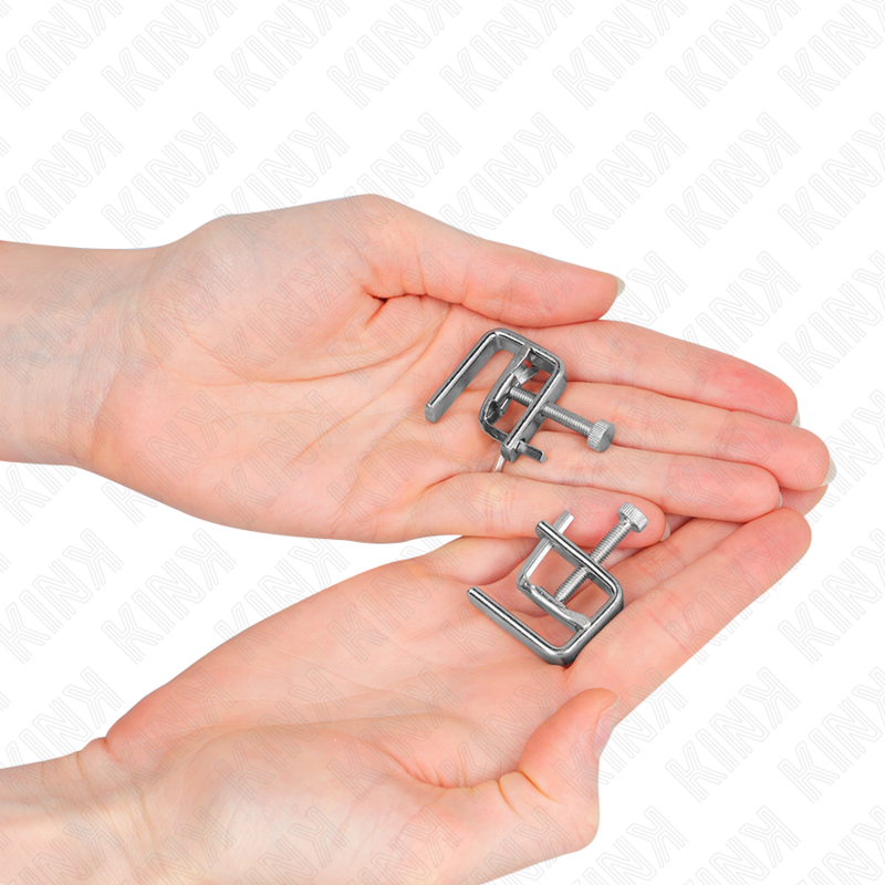Morse per capezzoli KINK NIPPLE GRIP, dispositivo in metallo con morsetto regolabile per stimolazione sensoriale.