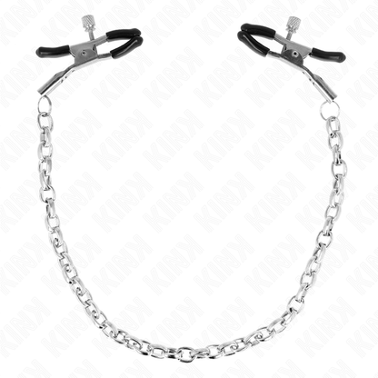 Morsetti per capezzoli a catena spessa KINK NIPPLE GRIP, lunghezza 30 cm, in acciaio robusto e resistente.