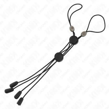 Morsetti per capezzoli KINK NIPPLE GRIP con elastico nero, stimolanti e sicuri per il piacere sensoriale.