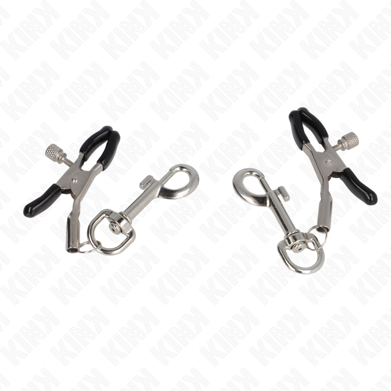 Morso per capezzoli KINK NIPPLE GRIP, gancio da 6 cm in acciaio, visibile in primo piano con dettagli metallici.