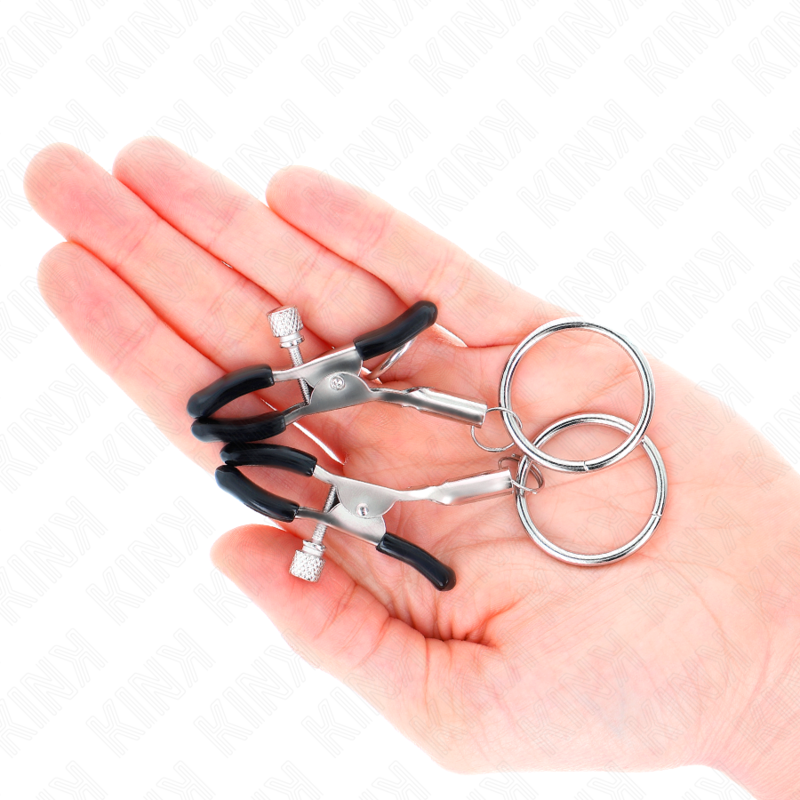 Morso per capezzolo KINK Nipple Grip O-Ring da 6 cm con anello in metallo, resistente e regolabile.