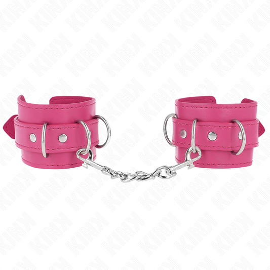 Resistenza da polso rosa KINK con 3 anelli regolabili, lunga 17,5-25 cm, cinturino in materiale resistente e morbido.