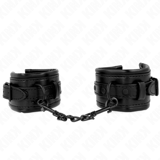 Resistenza da polso regolabile KINK WRIST RESTRAINT nera, lunghezza 20-30 cm e larghezza 6 cm, in tessuto resistente.