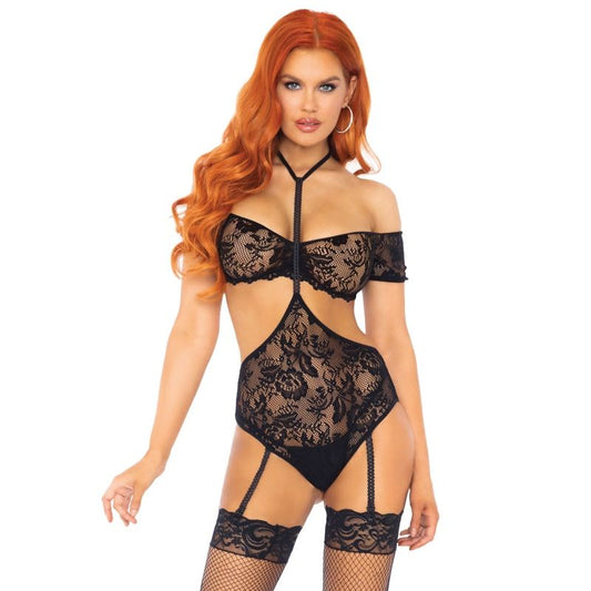 Set due pezzi LEG AVENUE con top e teddy in taglia S/M, immagine che mostra i dettagli morbidi e confortevoli del tessuto.