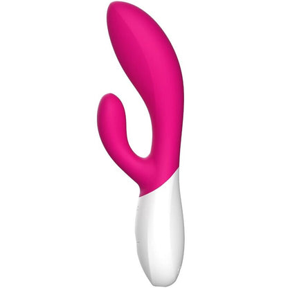 Vibratore LELO INA WAVE 2 in colore cerise, design di lusso con movimento speciale, materiale morbido e dettagli eleganti.