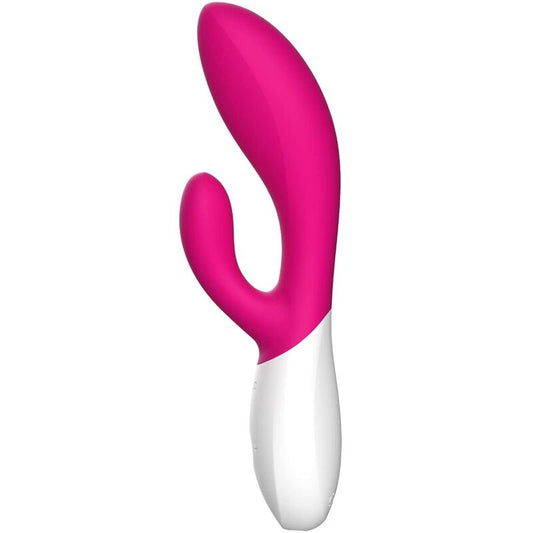 Vibratore LELO INA WAVE 2 in colore cerise, design di lusso con movimento speciale, materiale morbido e dettagli eleganti.