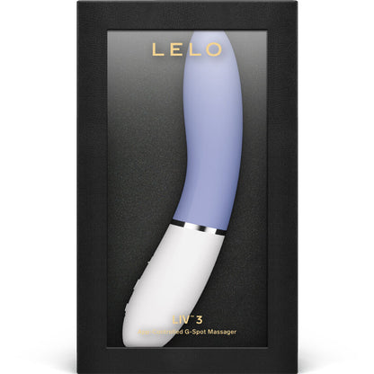 Stimolatore del punto G LELO LIV™ 3 blu, elegante e ergonomico, con design moderno e superficie liscia per il piacere.