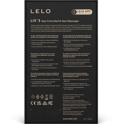 Stimolatore del punto G LELO LIV™ 3 blu, dispositivo di piacere per stimolazione interna e sensazioni intense.