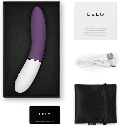 Stimolatore del punto G LELO LIV™ 3 viola, elegante dispositivo di massaggio con design ergonomico e superficie liscia.