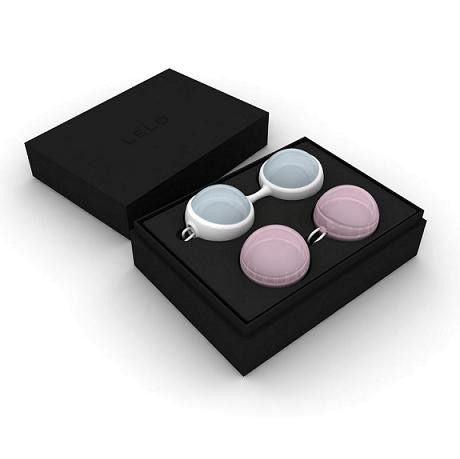 Perline mini LELO Luna, sfere cinesi in silicone con design elegante e compatto, ideali per esercizi di Kegel e benessere.
