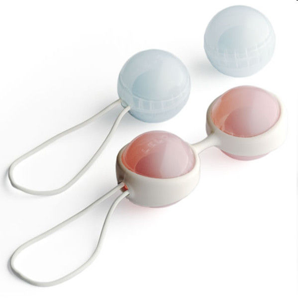 Sfere cinesi Luna Perline Mini di LELO, piccole sfere di peluche con perline, morbide e colorate, per esercizi di Kegel.