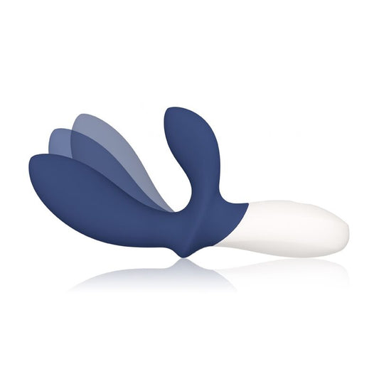 Massaggiatore prostatico LELO Loki Wave 2 blu, design ergonomico e tecnologia avanzata per piacere e comfort.