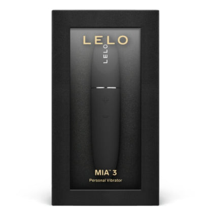 Vibratore personale LELO MIA 3 nero con design elegante e compatto, ideale per stimolazione privata e rilassante.