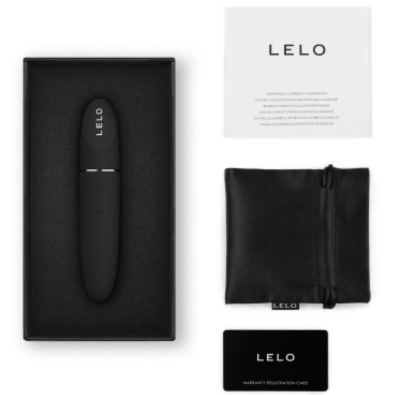 Vibratore personale LELO MIA 3 in nero con design elegante e compatto, ideale per piacere e stimolazione.