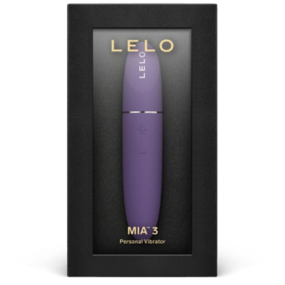 Vibratore personale LELO MIA 3 viola, elegante e compatto, con design ergonomico e superfici lisce, ideale per uso intimo.