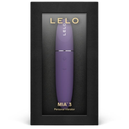 Vibratore personale LELO MIA 3 viola, elegante e compatto, con design ergonomico e superfici lisce, ideale per uso intimo.