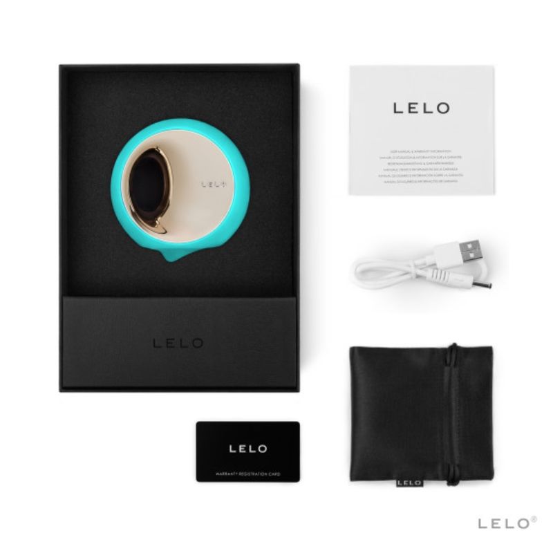 Stimolatore orale LELO ORA 3 Aqua con superficie liscia e design ergonomico per piacere e sensazioni intense.