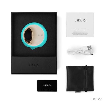 Stimolatore orale LELO ORA 3 Aqua con superficie liscia e design ergonomico per piacere e sensazioni intense.