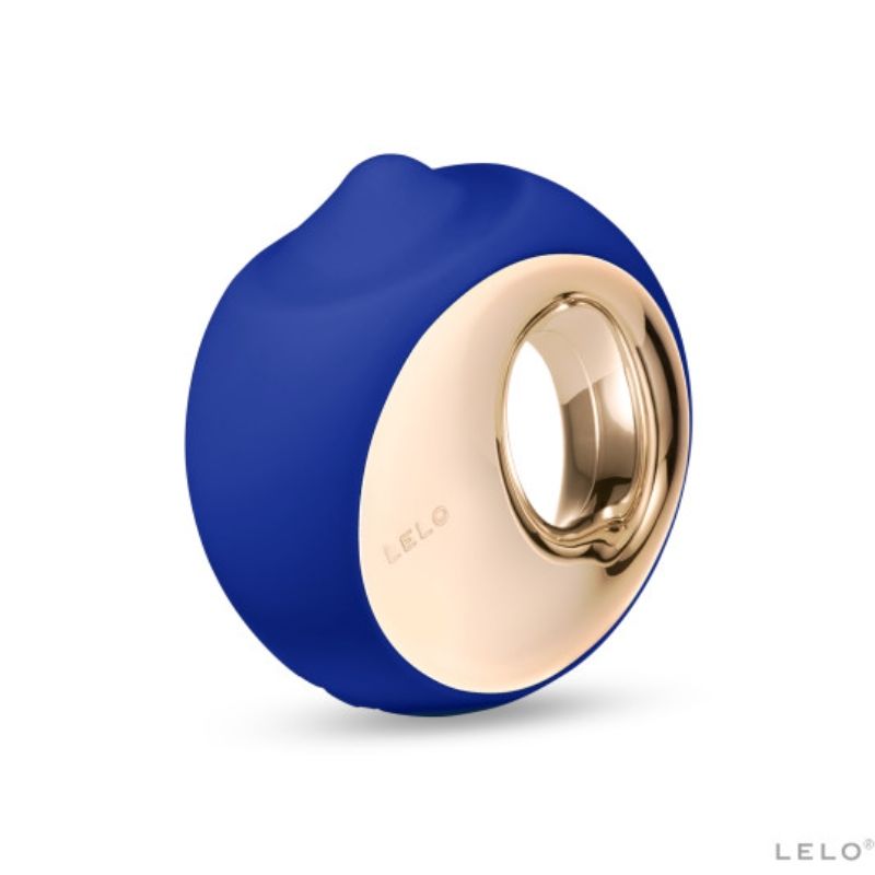 Stimolatore del sesso orale LELO ORA 3 blu notte, con design ergonomico e superfici in silicone per piacere intenso e delicato.