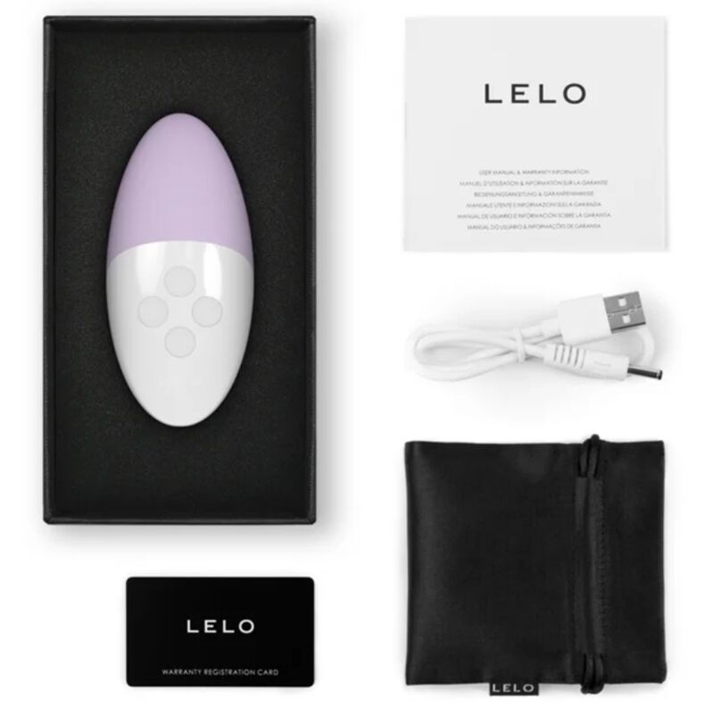 Massaggiatore clitoride LELO SIRI 3 Calm in lavanda con design elegante e dettagli morbidi, ideale per il benessere intimo femminile.