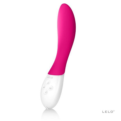 Vibratore LELO Mona 2 in colore ciliegia, design elegante e ergonomico, ideale per stimolazione clitoridea.