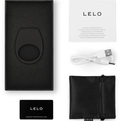 Anello vibratore LELO TOR 3 di colore viola, con superficie liscia e design ergonomico, visibile in primo piano nell'immagine.