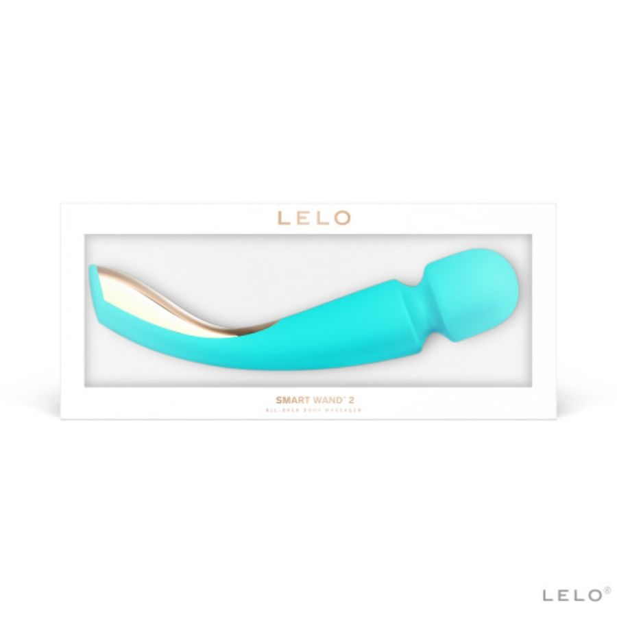 Vibratore LELO SMART WAND 2 nero con superficie liscia e design ergonomico, perfetto per massaggi e piacere personale.