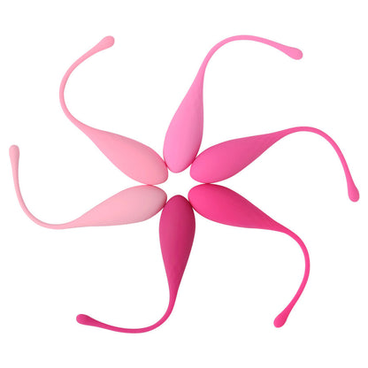 Set di 6 pesi per allenamento muscoli pelvici Kegel Fit di LESLIE, dispositivi per esercizi di rafforzamento pelvico.