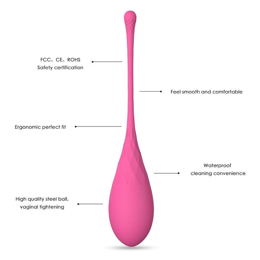 Set di 6 pesi per allenamento muscoli pelvici Kegel Fit del brand Leslie, con vari pesi e dimensioni.