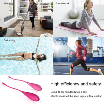 Set di 6 per allenamento muscoli pelvici Kegel Fit di Leslie, strumenti per esercizi di rafforzamento pelvico.