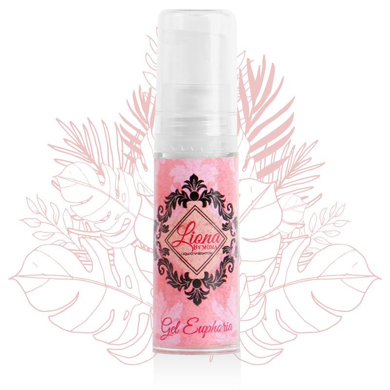 Vibratore liquido Euphoria Gel LIONA BY MOMA da 6 ml, gel intimo stimolante e idratante, confezione con flacone piccolo e pratico